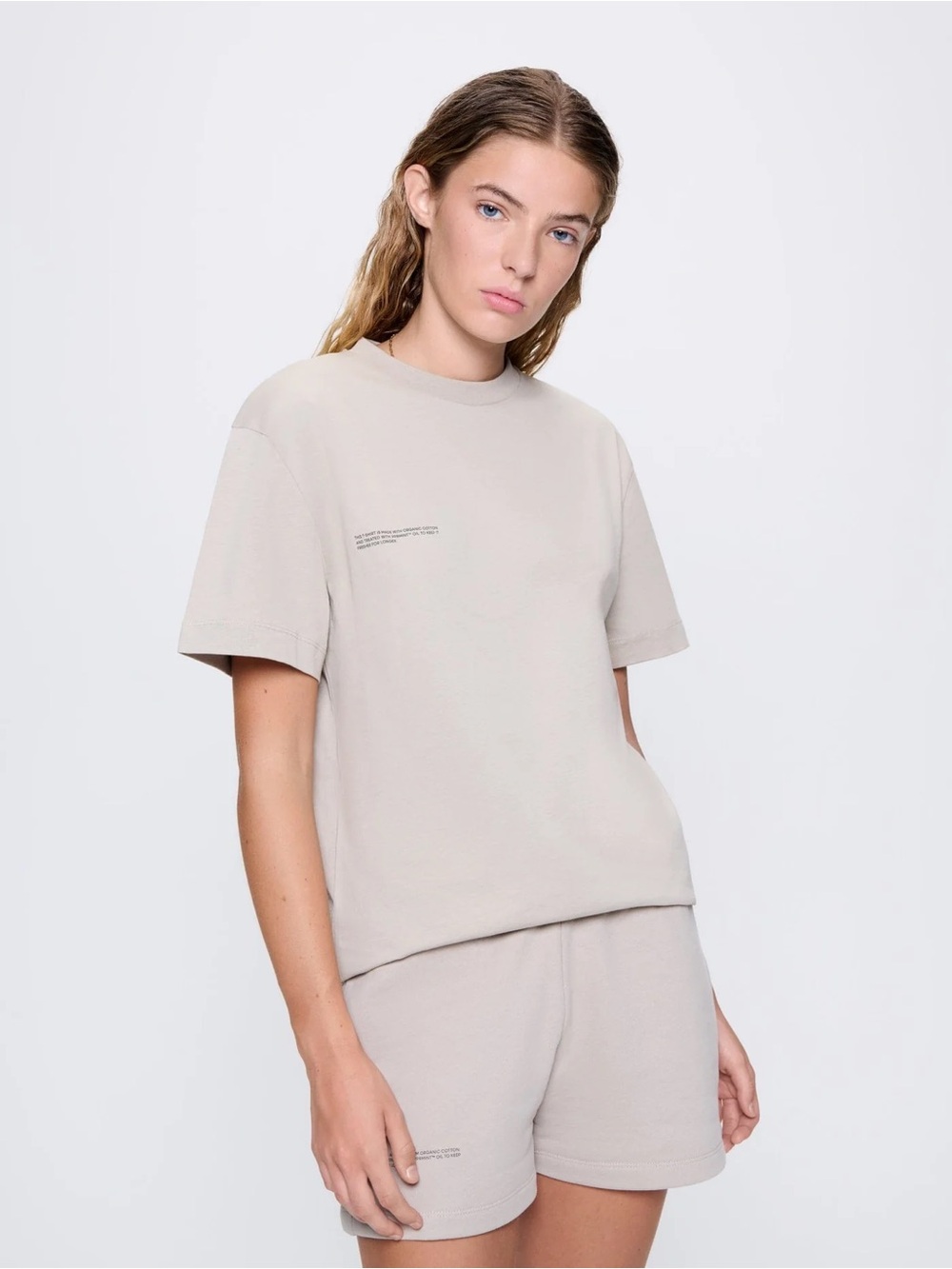 Women’s PANGAIA 365 Midweight T-Shirt -Stone | Size XL